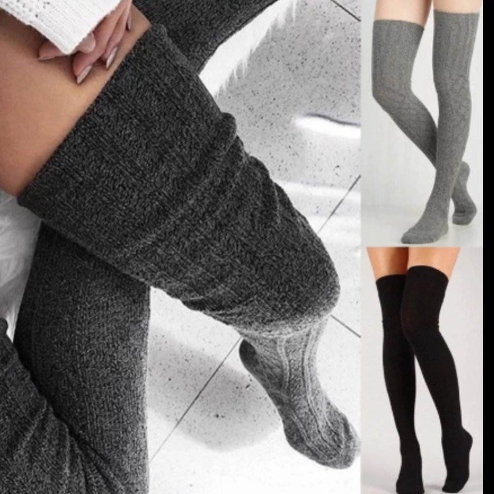 Women Over Knee Socks Fashion Female Sexy Stockings Warm.